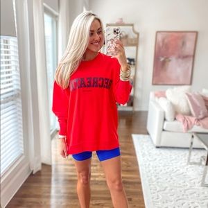 Outdoor voices recreation sweatshirt red sz xs
